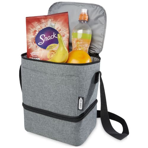 Torba termoizolacyjna na lunch Tundra mieszcząca 9 puszek, wykonana z plastiku PET z recyklingu