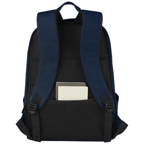 Joey 15,6-calowy plecak na laptopa z płótna z recyklingu z certyfikatem GRS o pojemności 18 l