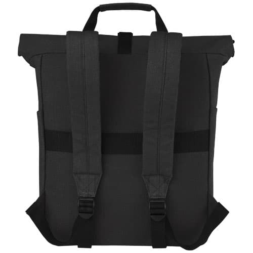 Joey 15-calowy plecak na laptopa z płótna z recyklingu z certyfikatem GRS o pojemności 15 l