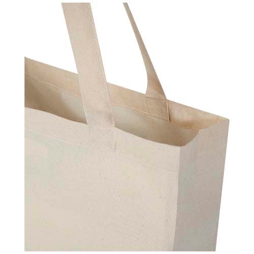 Madras torba na zakupy z bawełny z recyklingu z certyfikatem GRS 140 g/m² z dnem 12L