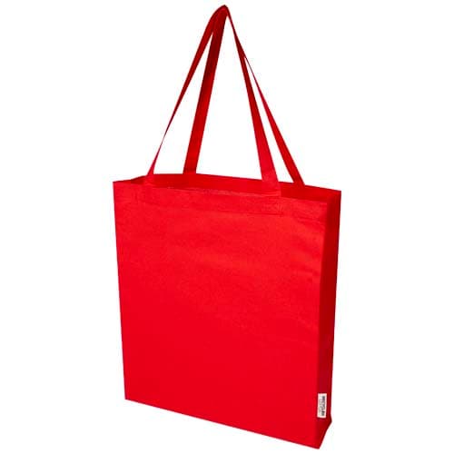Madras torba na zakupy z bawełny z recyklingu z certyfikatem GRS 140 g/m² z dnem 12L