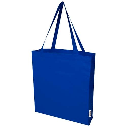 Madras torba na zakupy z bawełny z recyklingu z certyfikatem GRS 140 g/m² z dnem 12L