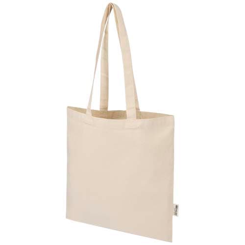Madras Blend torba na zakupy z bawełny z recyklingu z certyfikatem GRS o gramaturze 140 g/m² i pojemności 7l