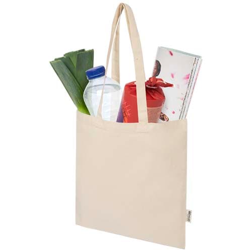 Madras Blend torba na zakupy z bawełny z recyklingu z certyfikatem GRS o gramaturze 140 g/m² i pojemności 7l
