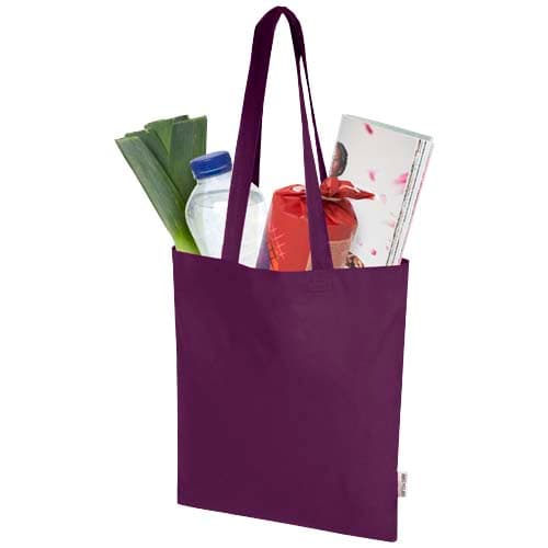 Madras Blend torba na zakupy z bawełny z recyklingu z certyfikatem GRS o gramaturze 140 g/m² i pojemności 7l