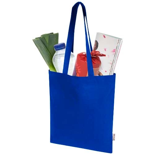 Madras Blend torba na zakupy z bawełny z recyklingu z certyfikatem GRS o gramaturze 140 g/m² i pojemności 7l