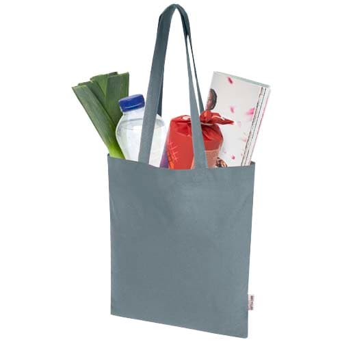 Madras Blend torba na zakupy z bawełny z recyklingu z certyfikatem GRS o gramaturze 140 g/m² i pojemności 7l