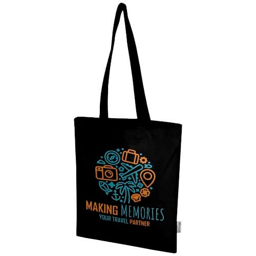 Madras Blend torba na zakupy z bawełny z recyklingu z certyfikatem GRS o gramaturze 140 g/m² i pojemności 7l