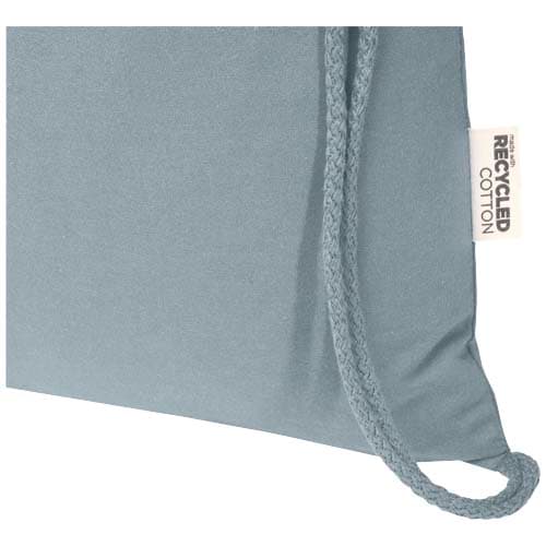 Oregon Blend torba ściągana sznurkiem z materiału materiału z recyklingu, 140 g/m², 5 l, posiadająca certyfikat GRS