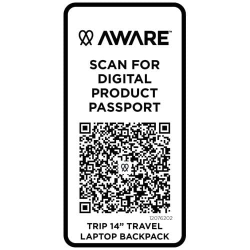 Trip Aware™, plecak na laptopa 14 cali wykonany z materiałów z recyklingu, 9 l