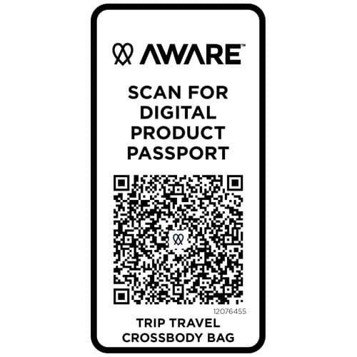 Trip Aware™, torba na ramię wykonana z materiałów z recyklingu, 1 l