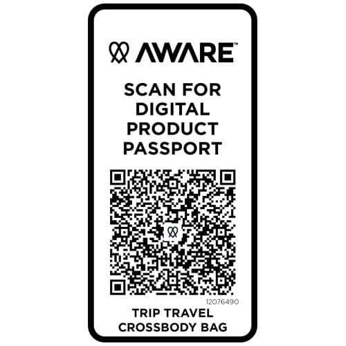 Trip Aware™, torba na ramię wykonana z materiałów z recyklingu, 1 l