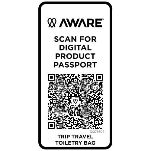 Trip Aware™, kosmetyczka podróżna wykonana z materiałów z recyklingu, 6 l