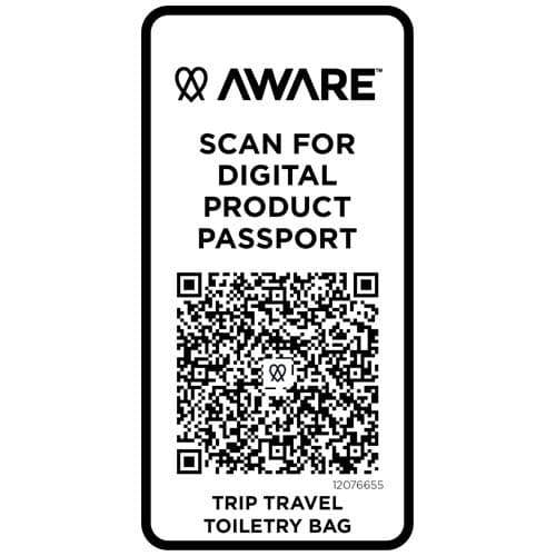 Trip Aware™, kosmetyczka podróżna wykonana z materiałów z recyklingu, 6 l