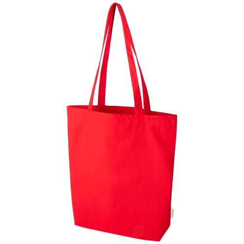 Odisha organiczna torba na zakupy z szerokim dnem z certyfikatem OCS o gramaturze 180 g/m², 11 l