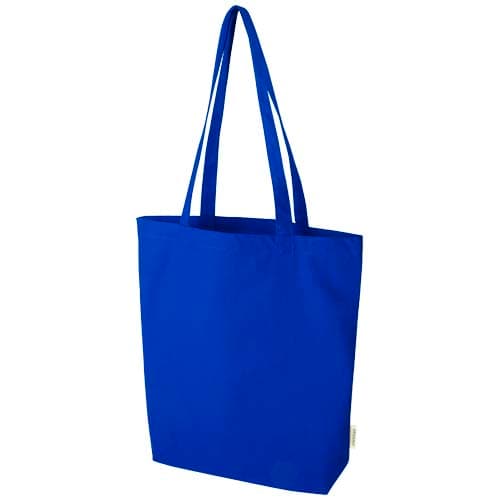 Odisha organiczna torba na zakupy z szerokim dnem z certyfikatem OCS o gramaturze 180 g/m², 11 l