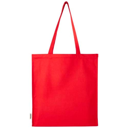 Odisha organiczna torba na zakupy z certyfikatem OCS o gramaturze 180 g/m² z pełnym dnem, 14 l