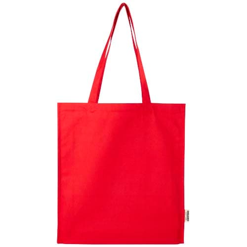 Odisha organiczna torba na zakupy z certyfikatem OCS o gramaturze 180 g/m² z pełnym dnem, 14 l