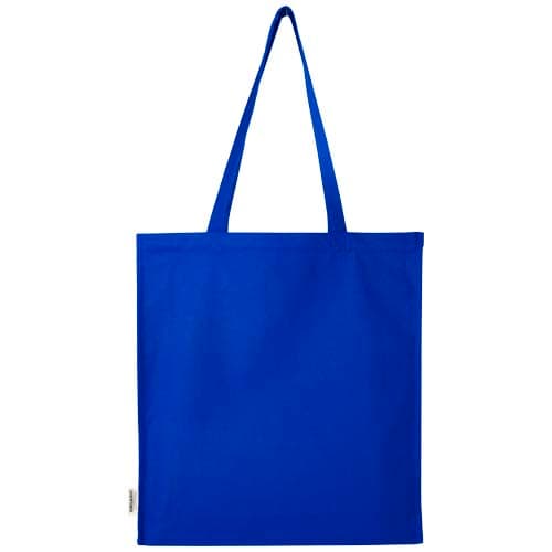 Odisha organiczna torba na zakupy z certyfikatem OCS o gramaturze 180 g/m² z pełnym dnem, 14 l