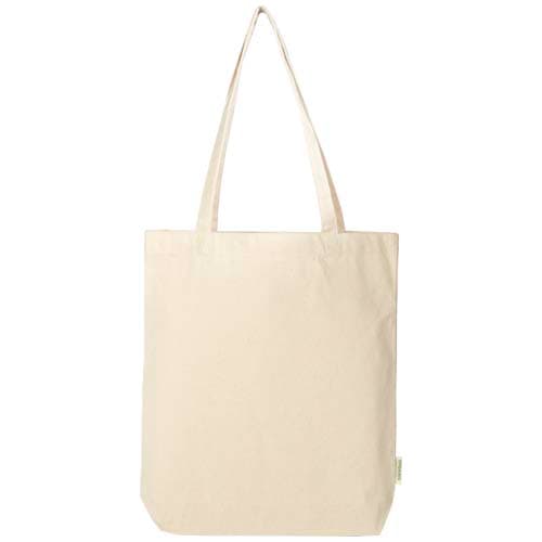 Odisha organiczna torba na zakupy z certyfikatem OCS o gramaturze 270 g/m², 10 l