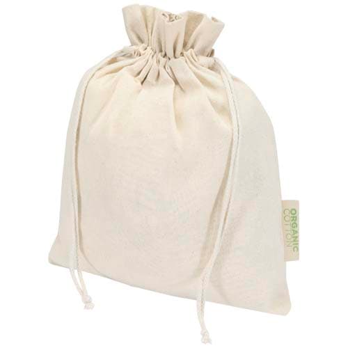 Odisha organiczna torba prezentowa z certyfikatem OCS o gramaturze 140 g/m² — 30 x 25 cm