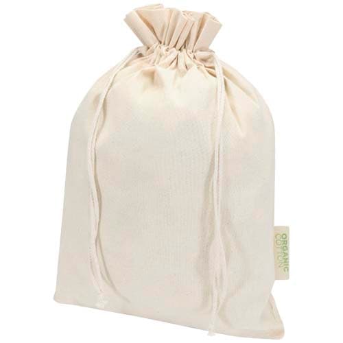 Odisha organiczna torba prezentowa z certyfikatem OCS o gramaturze 140 g/m² — 42 x 30 cm
