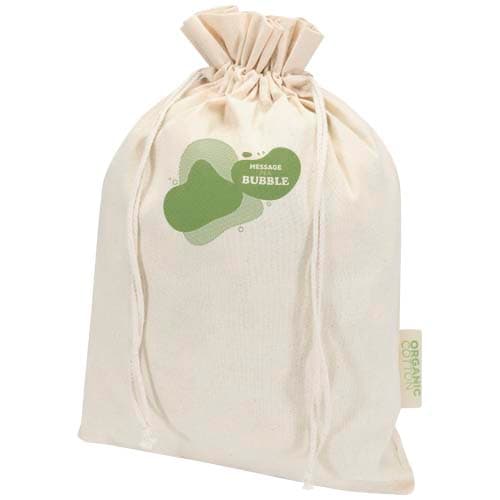 Odisha organiczna torba prezentowa z certyfikatem OCS o gramaturze 140 g/m² — 42 x 30 cm