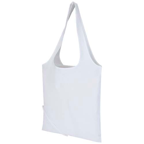 Madras Blend - torba na zakupy, wykonana z recyklingowanej baweły o gramaturze 140 g/m² posiadającej certyfikat GRS, składana