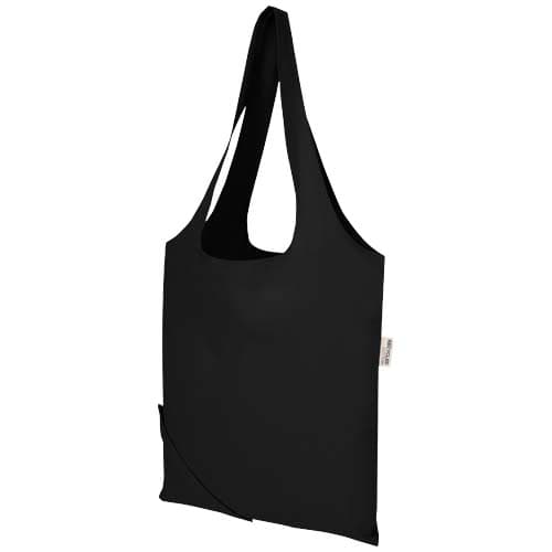 Madras Blend - torba na zakupy, wykonana z recyklingowanej baweły o gramaturze 140 g/m² posiadającej certyfikat GRS, składana