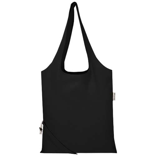 Madras Blend - torba na zakupy, wykonana z recyklingowanej baweły o gramaturze 140 g/m² posiadającej certyfikat GRS, składana