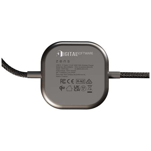 Zens Pro 2 kabel ładujący USB-C 2 w 1 o mocy 140 W