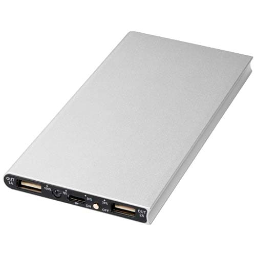 Aluminiowy powerbank Plate 8000 mAh