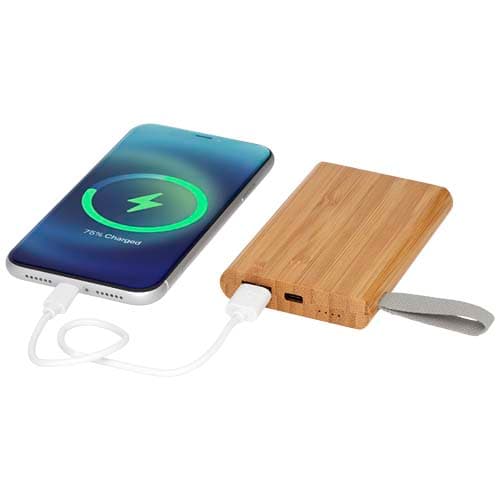 Powerbank Tulda o pojemności 5 000 mAh wykonany z bambusa
