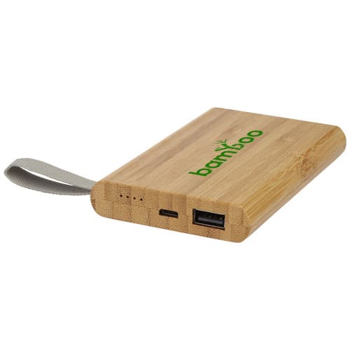 Powerbank Tulda o pojemności 5 000 mAh wykonany z bambusa