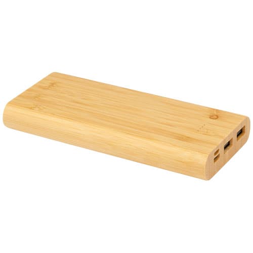 Powerbank Tulda o pojemności 10,000 mAh wykonany z bambusa