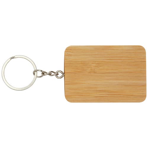 Reel chowany kabel do ładowania 6 w 1 w formie bambusowego breloka
