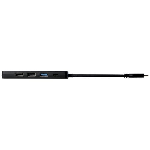 Loop adapter multimedialny USB 2.0-3.0 z portem HDMI wykonany z tworzyw sztucznych pochodzących z recyklingu z certyfikatem R