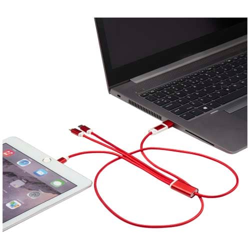 Versatile kabel do ładowania 5-1 z aluminium z recyklingu
