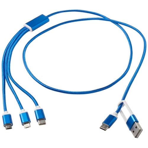 Versatile kabel do ładowania 5-1 z aluminium z recyklingu