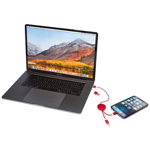 Alasia kabel do synchronizacji danych i szybkiego ładowania 5 w 1 27 W o długości 30 cm z tworzyw sztucznych i aluminium poch