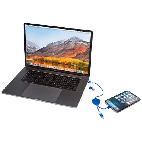 Alasia kabel do synchronizacji danych i szybkiego ładowania 5 w 1 27 W o długości 30 cm z tworzyw sztucznych i aluminium poch