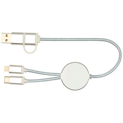 Alasia kabel do synchronizacji danych i szybkiego ładowania 5 w 1 27 W o długości 30 cm z tworzyw sztucznych i aluminium poch