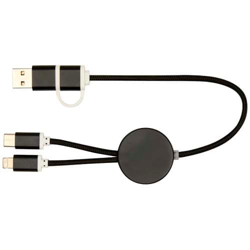 Alasia kabel do synchronizacji danych i szybkiego ładowania 5 w 1 27 W o długości 30 cm z tworzyw sztucznych i aluminium poch