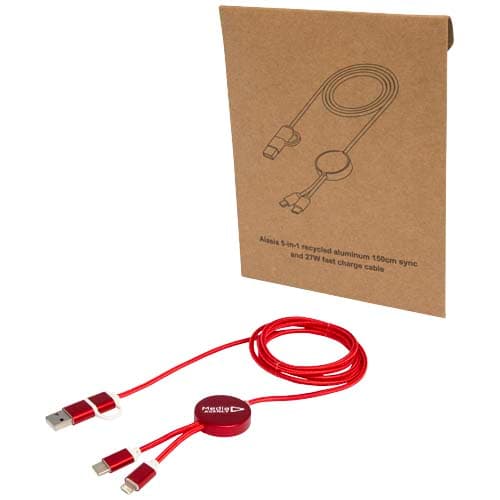 Alasia kabel do synchronizacji danych i szybkiego ładowania 5 w 1 27 W o długości 150 cm z tworzyw sztucznych i aluminium poc