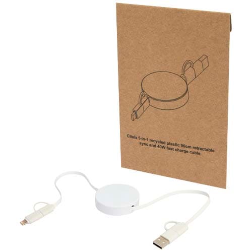Citala zwijany kabel do synchronizacji danych i szybkiego ładowania 5 w 1 40 W o długości 90 cm z tworzyw sztucznych pochodzą