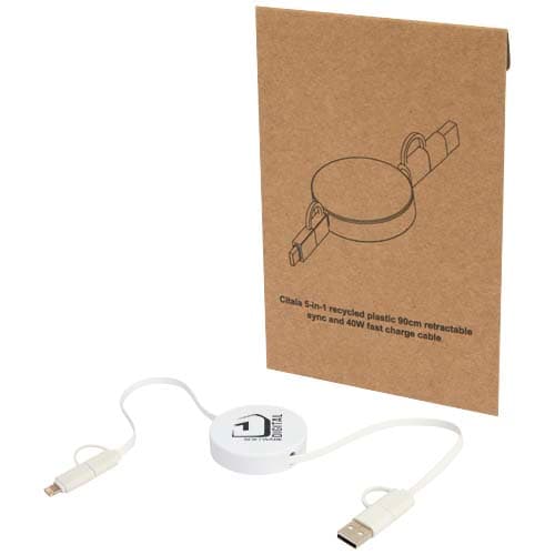 Citala zwijany kabel do synchronizacji danych i szybkiego ładowania 5 w 1 40 W o długości 90 cm z tworzyw sztucznych pochodzą