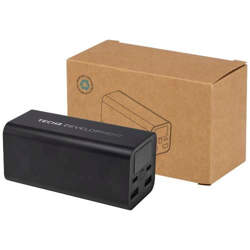 Acamar powerbank do laptopa o pojemności 20 000 mAh i mocy 70 W z aluminium z recyklingu