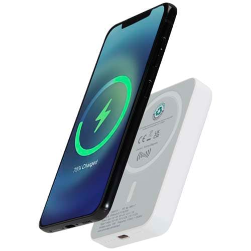 Acrab magnetyczny bezprzewodowy powerbank o pojemności 5000 mAh i mocy 15 W z technologią PD 20 W — wykonany z tworzyw sztycz