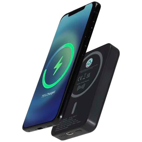 Acrab magnetyczny bezprzewodowy powerbank o pojemności 5000 mAh i mocy 15 W z technologią PD 20 W — wykonany z tworzyw sztycz