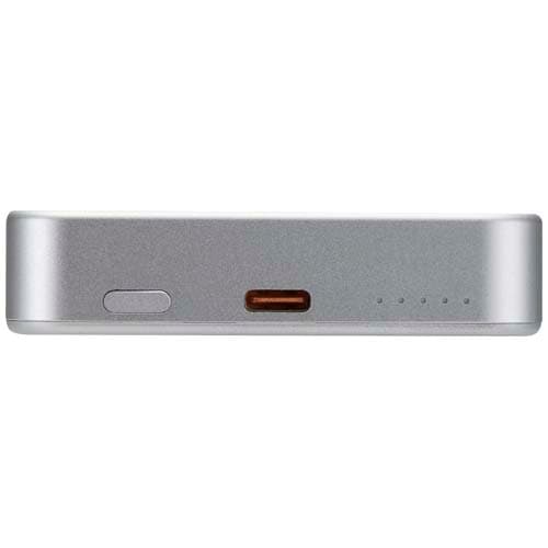 Powerbank Avis 10 000 mAh z recyklingowanego aluminium, z wbudowanym magnesem